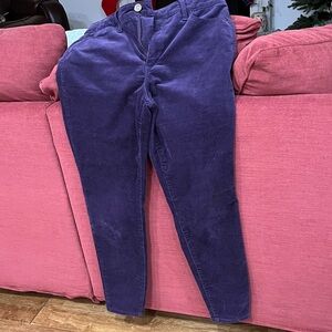 Talbots Deep Purple Corduroy Trousers